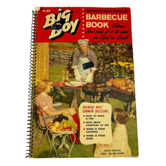 Vintage 60s Big Boy Americas Most Popular Barbeque Book Cookbook Recipes BBQ - Picture 10 of 10